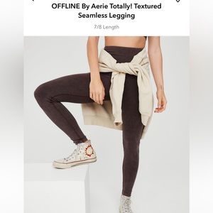 aerie offline textured leggings